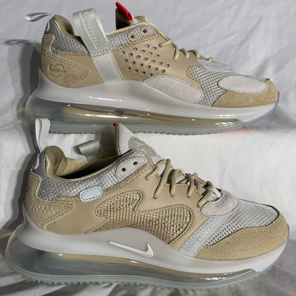 Nike Air Max 720 OBJ Odell Beckham Jr Shoes Tan White Bubble Womans 6